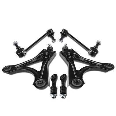 6 Pcs Control Arm with Ball Joint & Stabilizer Bar Link