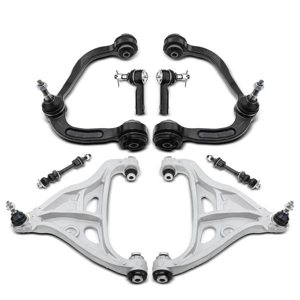 2005-2008 Ford F-150 A Set of 8 Control Arm Sway Bar Link and Tie Rod End Kit Front Side A-Premium APCA2577