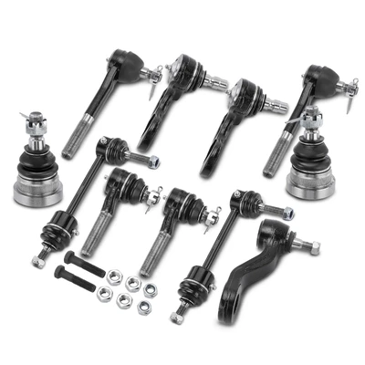 11 Pcs Pitman Arm & Stabilizer Bar Link & Tie Rod End & Ball Joint