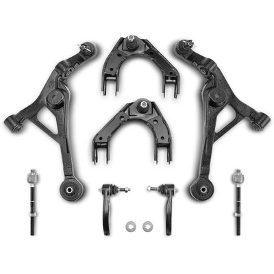8 Pcs Front Control Arm & Ball Joint Tie Rod