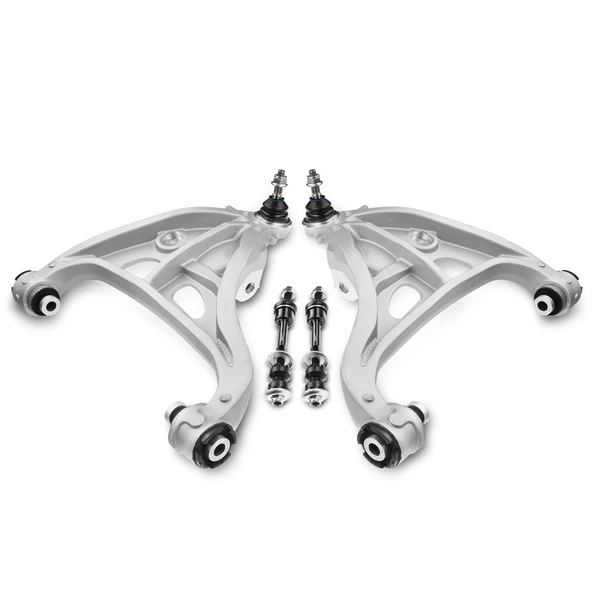 A Set of 4 Control Arm and Sway Bar Link Kit Front Side A-Premium APCA2741