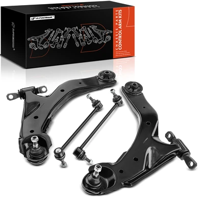 4 Pcs Front Control Arm & Stabilizer Bar Link & Ball Joint Assembly