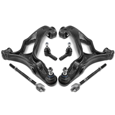 4 Pcs Front Lower Control Arm Ball Joint Tie Rod End