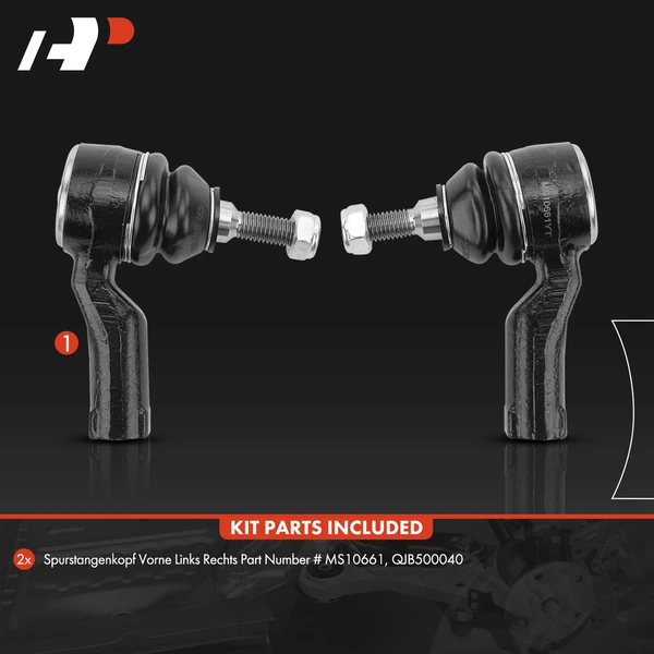 2 Pcs Outer Tie Rod End for Land Rover Range Rover Sport 2006-2009