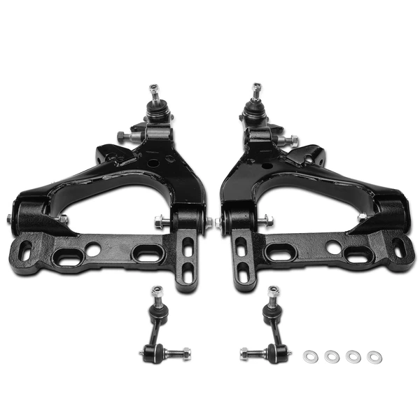 2004-2007 Isuzu Ascender A Set of 4 Control Arm and Sway Bar Link Kit Front Side A-Premium APCA3083