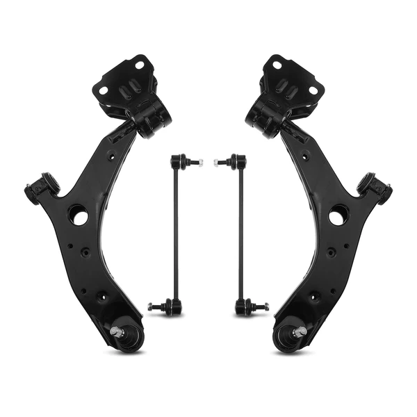 A Set of 4 Control Arm and Sway Bar Link Kit Front Side A-Premium APCA3108