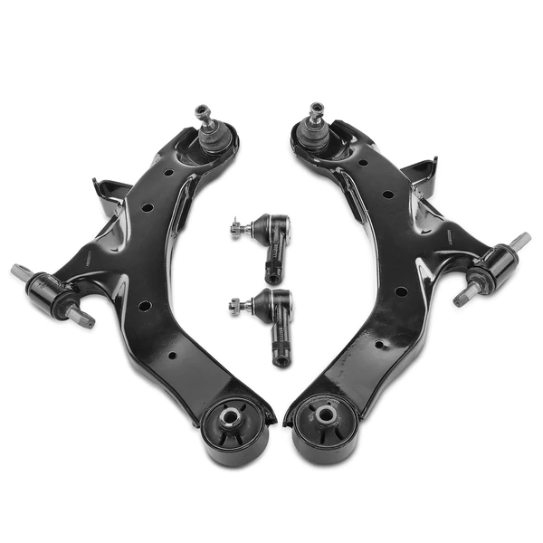 2001-2006 Hyundai Elantra A Set of 4 Control Arm and Tie Rod End Kit Front Side A-Premium APCA3119