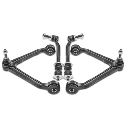 4 Pcs Front Upper Control Arm & Stabilizer Bar Link