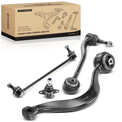 4 Pcs Control Arm with Ball Joint & Sway Bar Link