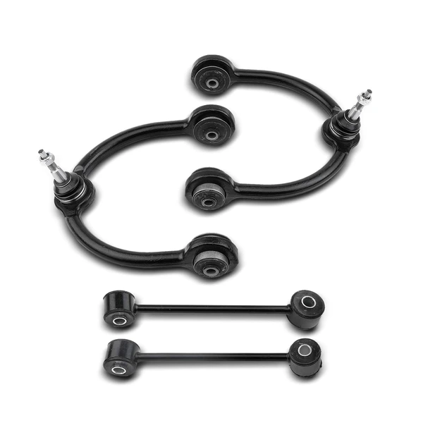 A Set of 4 Control Arm and Sway Bar Link Kit Front Side A-Premium APCA3143