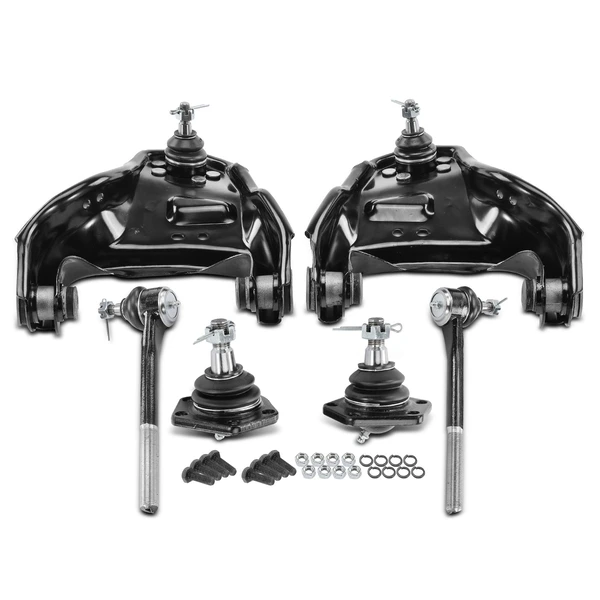 A Set of 6 Control Arm Ball Joint and Tie Rod End Kit Front Side A-Premium APCA3185