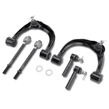 6 Pcs Front Upper Control Arm with Ball Joint Tie Rod