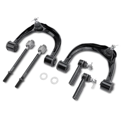 6 Pcs Front Upper Control Arm with Ball Joint Tie Rod