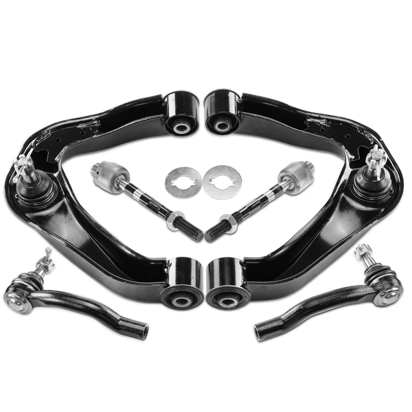 2005-2012 Nissan Pathfinder A Set of 6 Control Arm and Tie Rod End Kit Front Side A-Premium APCA3230