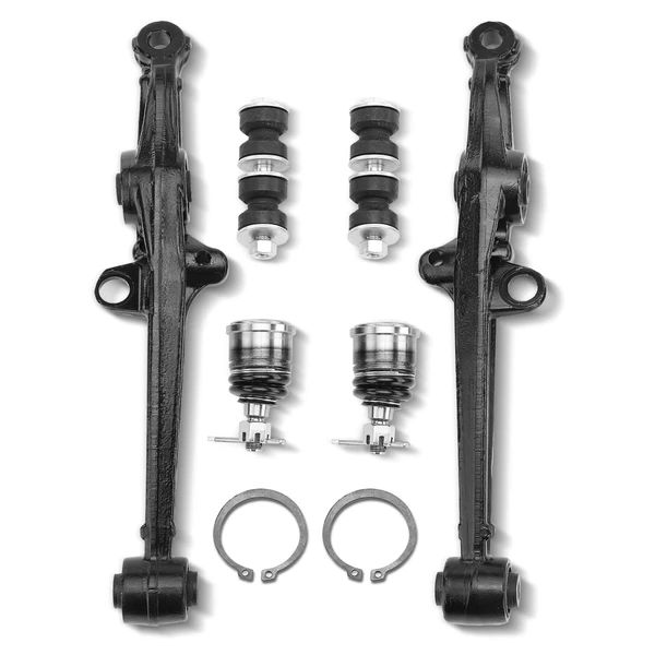 1997-1999 Acura CL A Set of 6 Control Arm Ball Joint and Sway Bar Link Kit Front Side A-Premium APCA3231