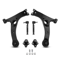 6 Pcs Front Control Arm with Ball Joint & Tie Rod End