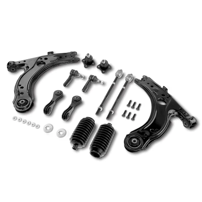 12 Pcs Front Control Arm Ball Joint Stabilizer Bar Tie Rod