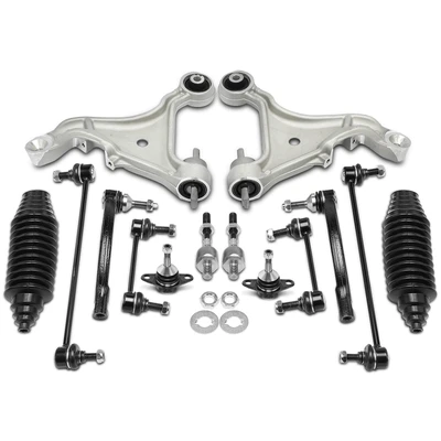 14 Pcs Control Arm & Sway Bar & Tie Rod End Link
