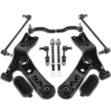 2006-2018 Toyota RAV4 A Set of 12 Control Arm Ball Joint Tie Rod and Sway Bar Link Kit Front & Rear A-Premium APCA3283
