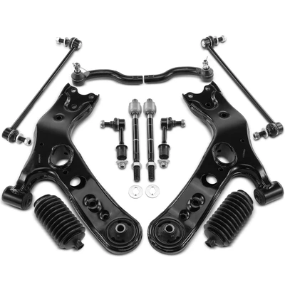 12 Pcs Control Arm & Stabilizer Bar Link & Tie Rod End