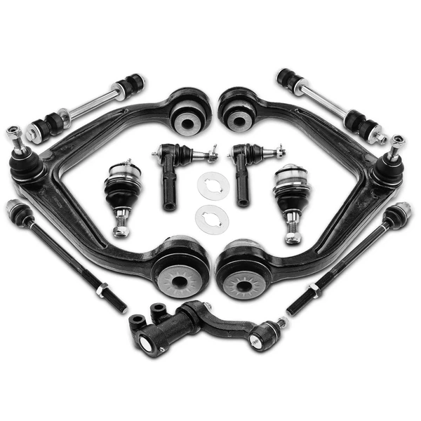 2011-2019 GMC Sierra 2500 HD A Set of 11 Control Arm and Ball Joint Full Kit Front Side A-Premium APCA3310