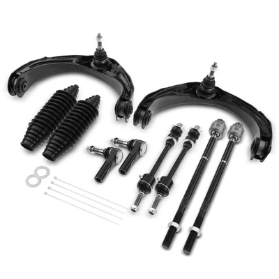 10 Pcs Front Control Arm Stabilizer Bar Tie Rod End