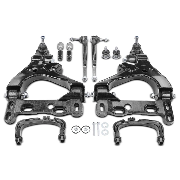 2002 Oldsmobile Bravada A Set of 10 Control Arm Ball Joint and Tie Rod End Kit Front Side A-Premium APCA3356