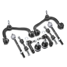 2007-2014 Lincoln Navigator A Set of 10 Control Arm Ball Joint Sway Bar Link Tie Rod End Kit Front Side A-Premium APCA3362