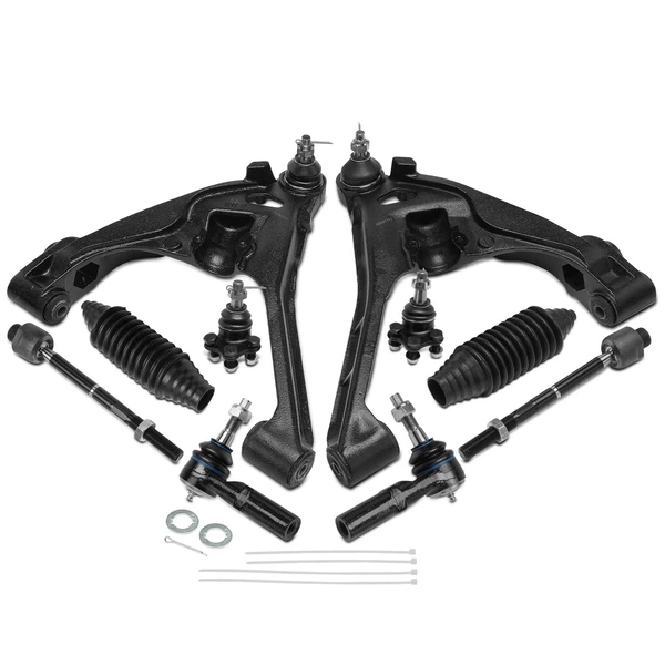 2000-2004 Dodge Dakota A Set of 10 Control Arm Ball Joint and Tie Rod End Kit Front Side A-Premium APCA3369
