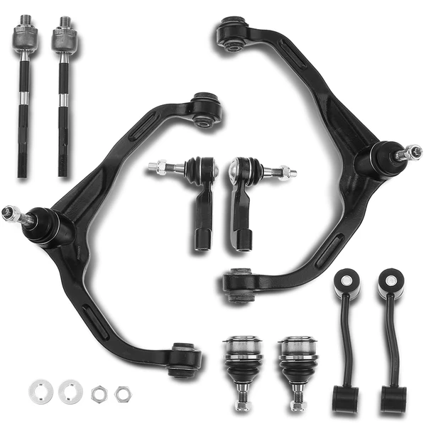 A Set of 10 Control Arm Ball Joint Sway Bar Link Tie Rod End Kit Front Side A-Premium APCA3370