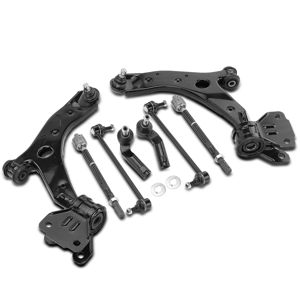A Set of 8 Control Arm Sway Bar Link and Tie Rod End Kit Front Side A-Premium APCA3383