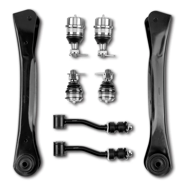 A Set of 8 Control Arm Ball Joint and Sway Bar Link Kit Front Side A-Premium APCA3396
