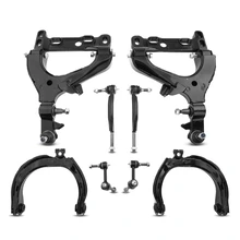 2002-2003 Oldsmobile Bravada A Set of 8 Control Arm Sway Bar Link and Tie Rod End Kit Front Side A-Premium APCA3404