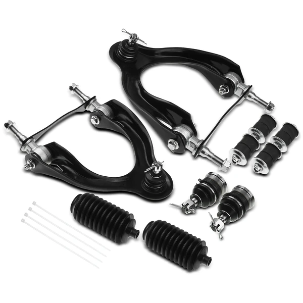 1994-2001 Acura Integra A Set of 8 Control Arm Ball Joint Rack & Pinion Bellow Sway Bar Link Kit Front Upper A-Premium APCA3416