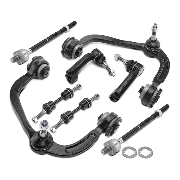 2007-2014 Ford Expedition A Set of 8 Control Arm Sway Bar Link and Tie Rod End Kit Front Side A-Premium APCA3417