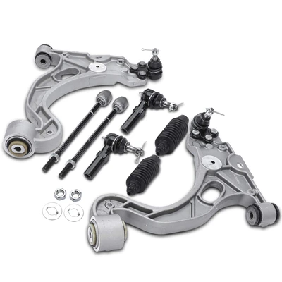 8 Pcs Control Arm with Ball Joint & Tie Rod End