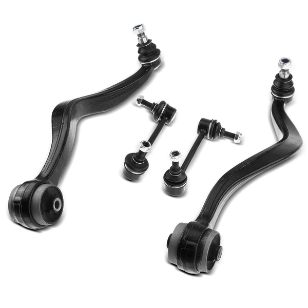2006-2010 Ford Fusion A Set of 4 Control Arm and Sway Bar Link Kit Front Side A-Premium APCA3866