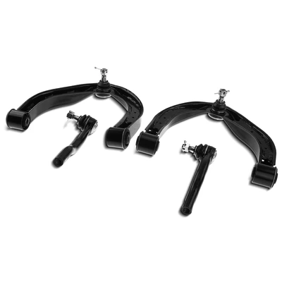 4 Pcs Front Control Arm with Ball Joints Tie Rod End