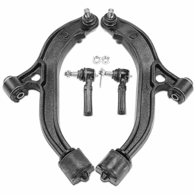 4 Pcs Control Arm Ball Joint with Ball Joint Tie Rod End