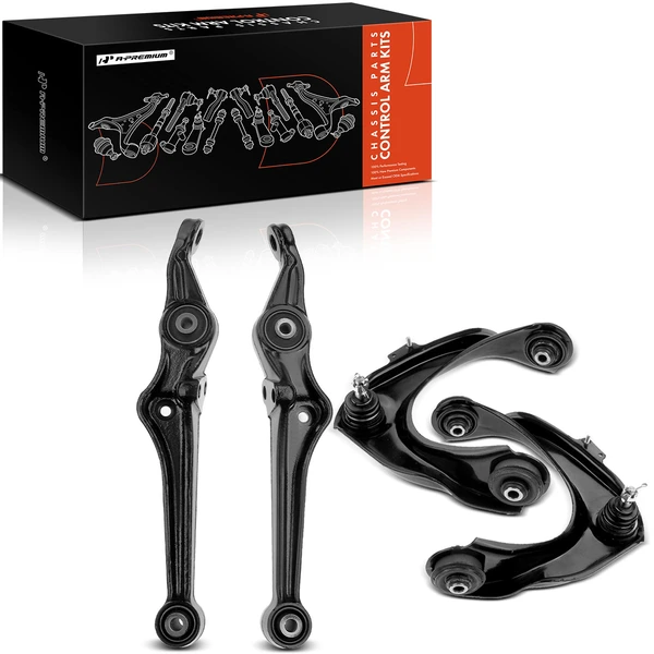 4-Pc Control Arm and Ball Joint Kit, Front Side with Ball Joint A-Premium APCA3599