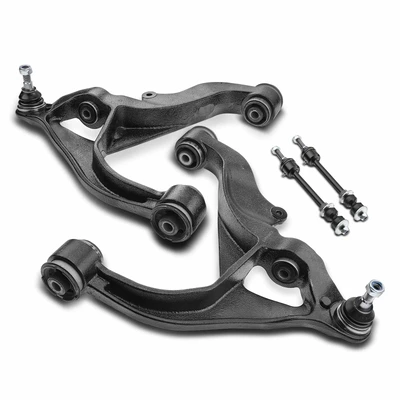 4 Pcs Front Control Arm & Sway Bar End Link