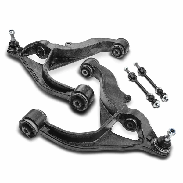 A Set of 4 Control Arm and Sway Bar Link Kit Front Side A-Premium APCA3883