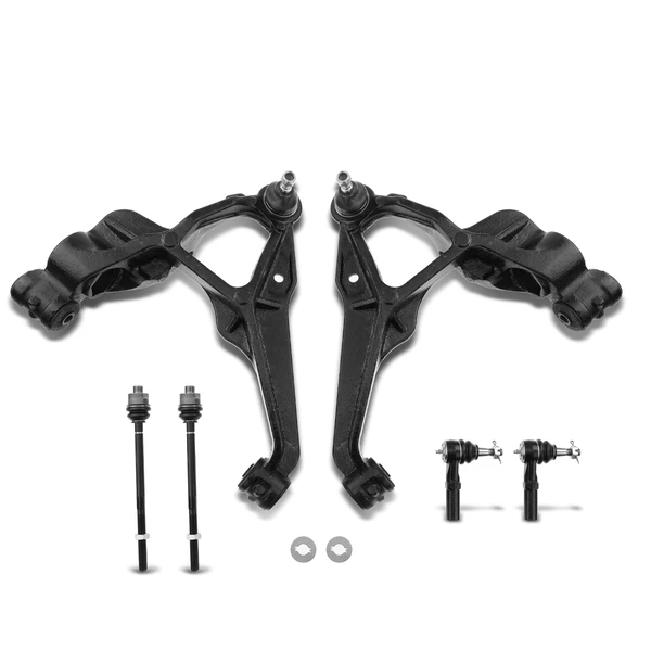 2011-2019 GMC Sierra 2500 HD A Set of 6 Control Arm and Tie Rod End Kit Front Lower A-Premium APCA3893