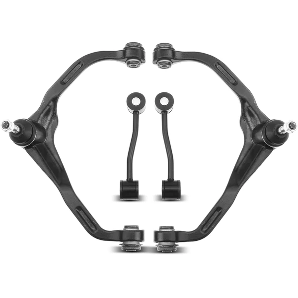 A Set of 4 Control Arm and Sway Bar Link Kit Front Side A-Premium APCA3887