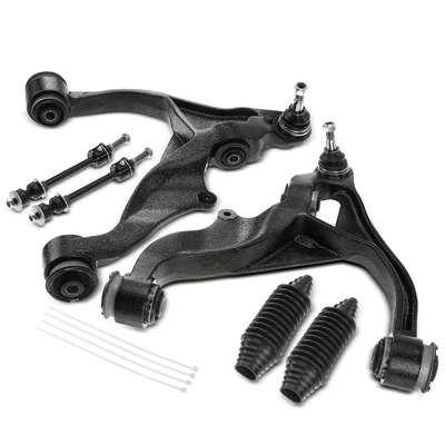 6 Pcs Front Control Arm & Sway Bar End Link