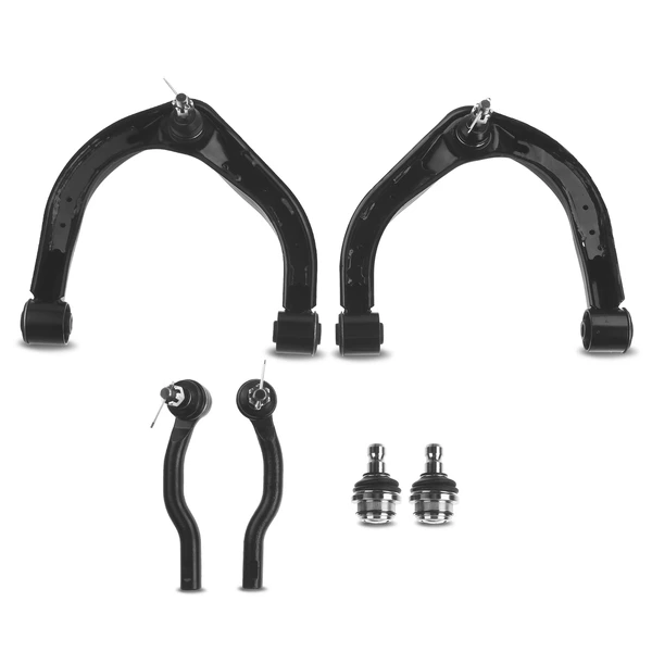 2004-2010 INFINITI QX56 A Set of 6 Control Arm Ball Joint and Tie Rod End Kit Front Side A-Premium APCA3611