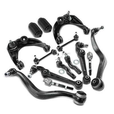 14 Pcs Control Arm Stabilizer Bar Link Tie Rod End