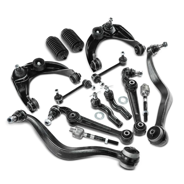 2007-2009 Mercury Milan A Set of 14 Control Arm Ball Joint Tie Rod and Sway Bar Link Kit Front Side A-Premium APCA3934