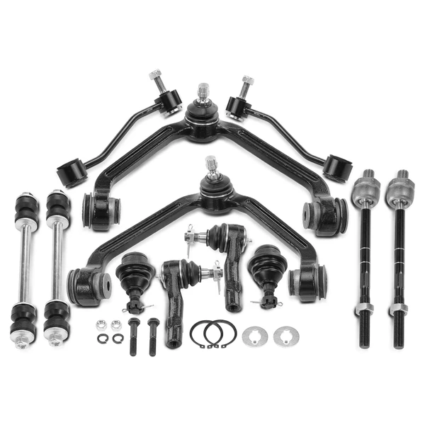 A Set of 12 Control Arm Ball Joint Sway Bar Link Tie Rod End Kit Front Inner & Outer A-Premium APCA3954