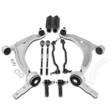 2004-2008 Nissan Maxima A Set of 10 Control Arm Ball Joint Tie Rod and Sway Bar Link Kit Front Side A-Premium APCA3981